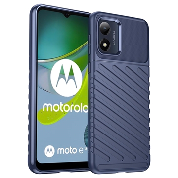 Thunder Series Motorola Moto E13 TPU Puzdro - Modrá