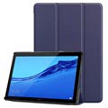 Tri -násobná séria Huawei Mediapad T5 10 Folio Case - Dark Blue