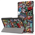 Tri -násobné série Lenovo Tab M8 (HD), Tab M8 (FHD) Folio Case - Graffiti