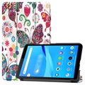 Tri -násobné série Lenovo tab m7 folio puzdro - motýle / kvety