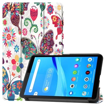Tri -násobné série Lenovo tab m7 folio puzdro - motýle / kvety