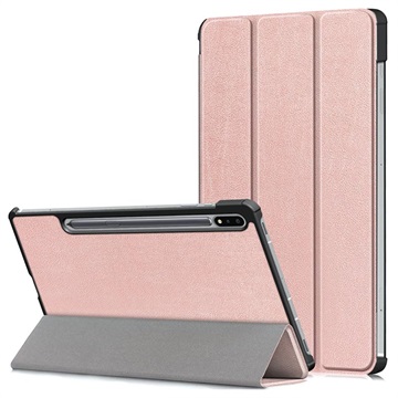 Tri -násobná séria Samsung Galaxy Tab S7 Fe Smart Folio Case - Rose Gold