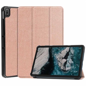 Tri -násobná séria Nokia T20 Smart Folio Case - Rose Gold