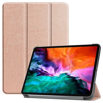 Tri -Fold Series iPad Pro 12.9 (2021) Smart Folio Case - Rose Gold