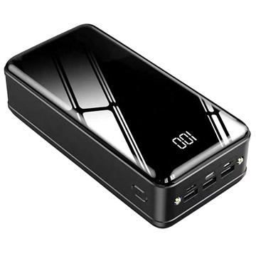 Triple USB Fast Power Bank 50000mAh - PD 18W (Open Box - Excellent) - Black
