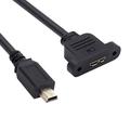 U3-012-MN 50cm predlžovací kábel typu Micro 3.0 Type-B Female na Mini USB 2.0 5Pin Male 480Mbps