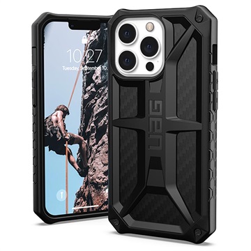 UAG Monarch iPhone 13 Pro Hybrid Case - uhlíkové vlákno