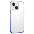 Usams US-BH813 Gradient iPhone 14 Plus Hybridné Puzdro - Modrá