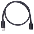 Predlžovací Kábel USB 3.1 Typu C Samec/Samica - 1.5m - Čierny