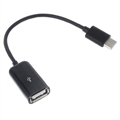 Káblový Adaptér OTG USB 3.1 Type-C / USB 2.0 - 15cm - Čierny