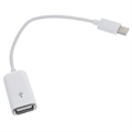 Káblový Adaptér OTG USB 3.1 Type-C / USB 2.0 - 15cm - Biely