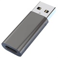 USB-A / USB-C prevodník / adaptér OTG XQ-ZH0011-USB 3.0-Čierna