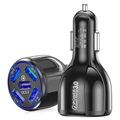 Universal 5XUSB Fast Car Charger - QC3.0 - Čierna