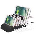Universal 6 -port USB rýchla nabíjačka - čierna