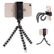 Univerzálny flexibilný stojan na statív smartfónov - 60 - 85 mm - čierna