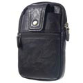 Univerzálna multifunkčná taška na pás s karabínou - čierna