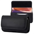 Universal Oxford Belt Clip Case s držiteľom karty - 6,9 "-7.2" - čierna