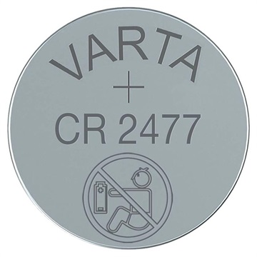VARTA CR2477/6477 LITHIUM BUTTER BATTERS 6477101401 - 3V