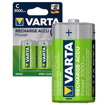 Varta Power Ready2use Nabíjateľné C/HR14 batérie - 3000 mAh - 1x2