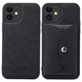 VILI T iPhone 12/12 Pro Case s magnetickou peňaženkou - čierna