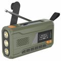WR-6D Portable Solar Power Hand Crank DAB FM Radio Flashlight 4500mAh Power Bank