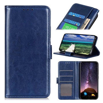 Nokia x10/x20 peňaženka s magnetickým uzáverom - modrá