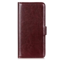 Samsung Galaxy A14/A14 5G Wallet puzdro s magnetickým uzáverom - Hnedá