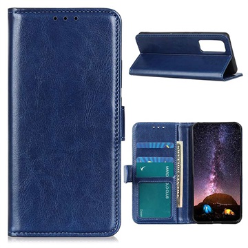 Samsung Galaxy A52 5G, Galaxy A52S peňaženka s magnetickým uzáverom - modrá