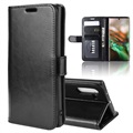 Samsung Galaxy note10 puzdro na peňaženku s magnetickým uzáverom - čierna