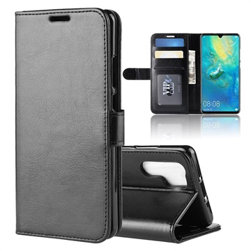 Huawei P30 Pro Wallet Case s funkciou stojan - čierna