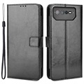 Asus ROG Phone 6/6 Pro Peňaženka s Magnetickým Uzáverom - Čierna