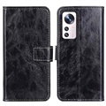 Xiaomi 12 Pro Wallet puzdro s magnetickým uzáverom - čierna