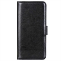 iPhone 15 Peňaženka s Magnetickým Uzáverom - Čierna