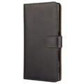 Sony Xperia Z5, Xperia Z5 Dual Wallet Leather Case - Čierna