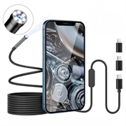 Waterproof 8mm Endoscope Camera for iPhone, iPad, Smartphones, Tablet - 3m
