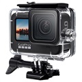 GoPro Hero 9 čierny nepremokavý puzdro FLW362 - priehľadný