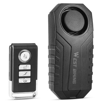 West Biking YP0706052 Anti-Theft Wireless Bike Alarm w. Remote Control