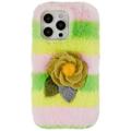 3D Plush Chlpatá Zima iPhone 14 Pro Max TPU Puzdro