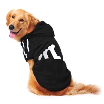 Zimný sveter s dvoma nohami pre psy - 4xl - čierna