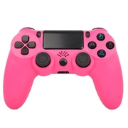 Bezdrôtový herný ovládač Gamepad pre PS4 Herný joystick s reproduktorom a konektorom pre stereo slúchadlá - Ružová