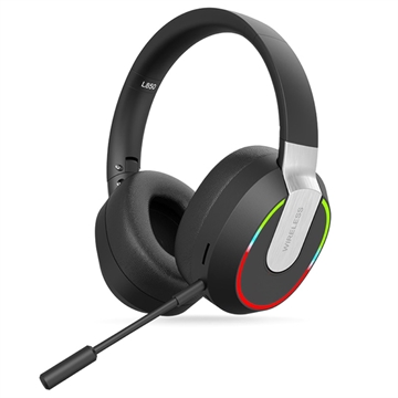 Bezdrôtový Herný Headset L850 s RGB Svetlom - Čierny