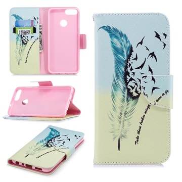 Huawei P Smart Wonder Series Pase Wallet - Birds