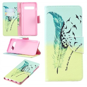 Séria Wonder Series Samsung Galaxy S10+ puzdro na peňaženku