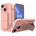 Wozinsky Kickstand iPhone 13 Mini Silikone Case - Pink