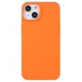 X-Level iPhone 14 Gumberizovaný Plastový Puzdro - Oranžová