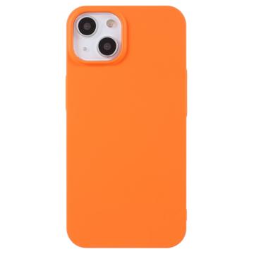 X-Level iPhone 14 Gumberizovaný Plastový Puzdro - Oranžová