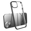 X-Level Galvanicky Pokovovaný iPhone 14 Puzdro - Čierny
