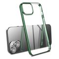 X-Level Galvanicky Pokovovaný iPhone 14 Puzdro - Polnočná Zelená