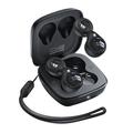 Mini prenosné bezdrôtové slúchadlá XUNDD X19 TWS Pendant Bluetooth s podporou citlivého dotykového ovládania - čierne