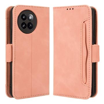 Xiaomi Civi 4 Pro/14 Civi Cardholder Series Puzdro na Peňaženku - Ružová